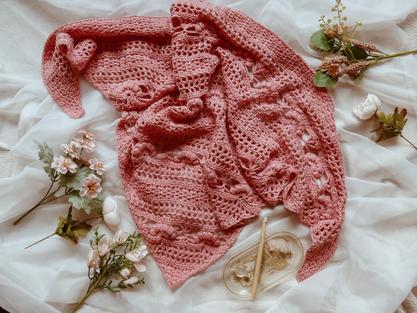 The Floating Lotus Shawl Pattern