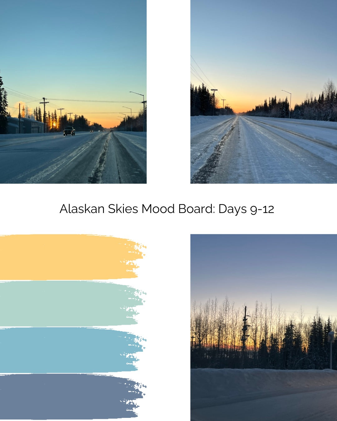 Alaskan Skies Winter Solstice Countdown VARIEGATED BOX | Silk Sock