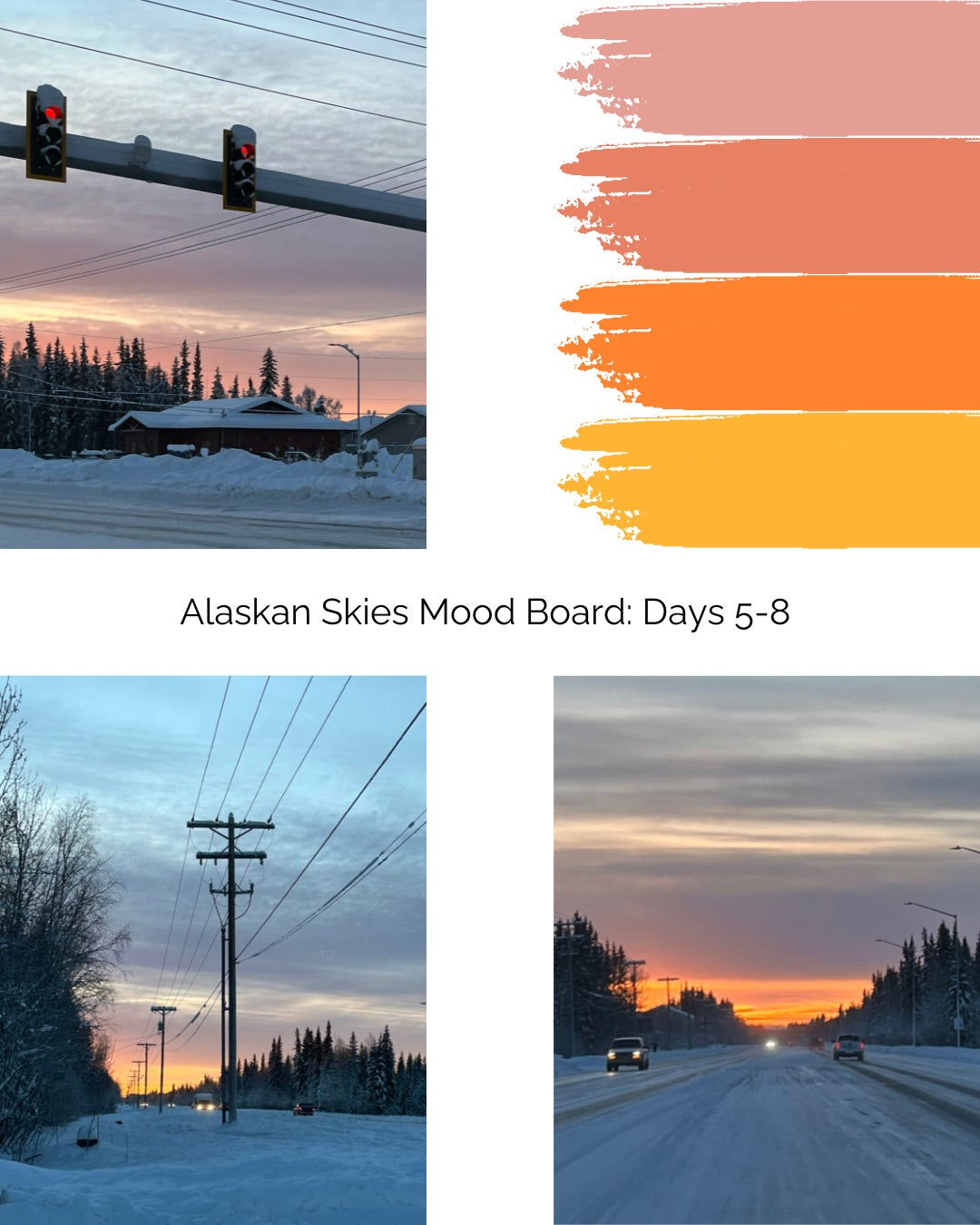Alaskan Skies Winter Solstice Countdown VARIEGATED BOX | Silk Sock