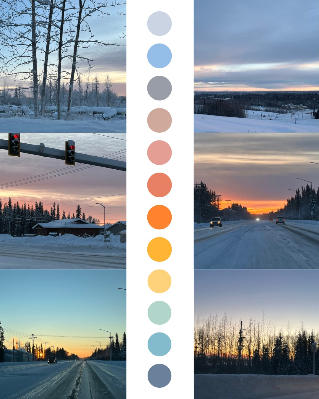 Alaskan Skies Winter Solstice Countdown VARIEGATED BOX | Silk Sock