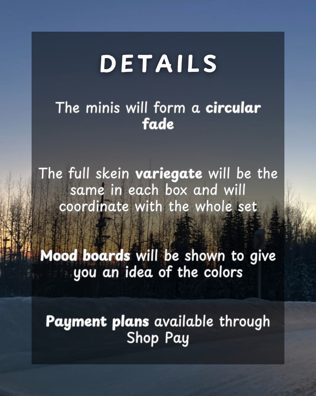 Alaskan Skies Winter Solstice Countdown VARIEGATED BOX | Silk Sock