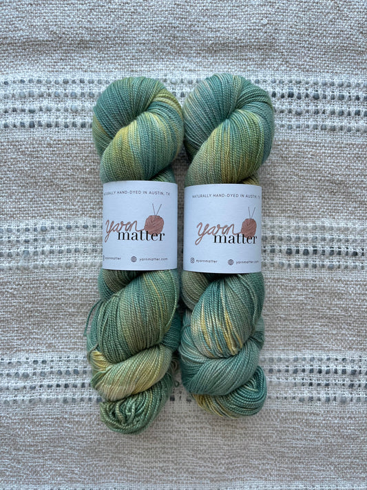 OOAK Teal/Gold | Silk Sock