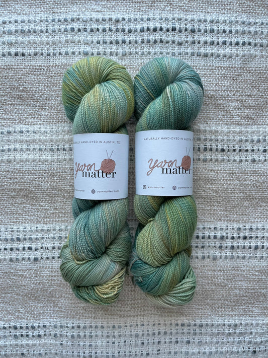 OOAK Teal/Gold | Silk Sock